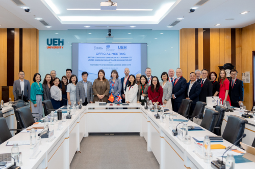 UEH Welcomes the British Consulate General in Ho Chi Minh City and the UK Skills Partnerships Delegation, Signs MOU with City St George's, University of London