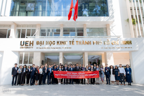 UEH Welcomes Delegation from Taiwanese Universities, Strengthening Bilateral Cooperation in Higher Education and Innovation