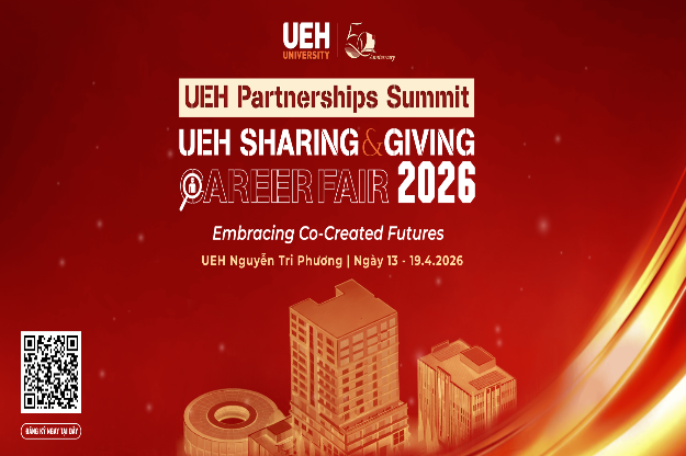 Chuỗi sự kiện UEH Sharing & Giving - Career Fair 2026 và Hội nghị đối tác UEH Partnerships Summit