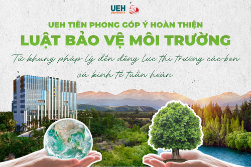 UEH tiên phong góp ý hoàn thiện Luật Bảo vệ môi trường: Từ khung pháp lý đến động lực thị trường các-bon và kinh tế tuần hoàn
