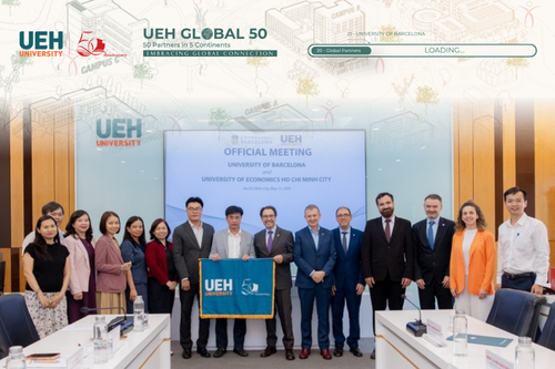 [UEH 50 Global Partners] UEH Expands Strategic Cooperation with the University of Barcelona, Spain, in the Fields of Training, Research, and International Academic Network Development