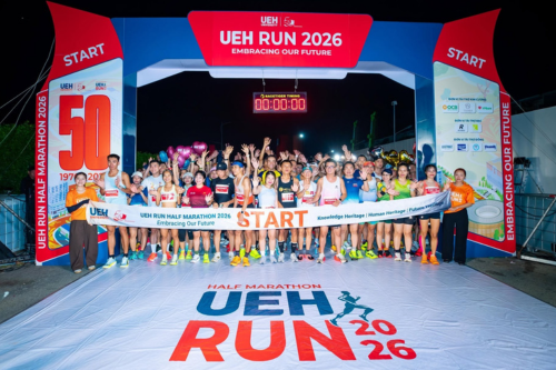 [UEH 50] Runners Write the "Knowledge - People - Future" Race at UEH Run Half Marathon 2026