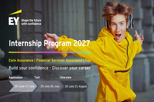 NOW OPEN: EY INTERNSHIP PROGRAM 2027!🌟 