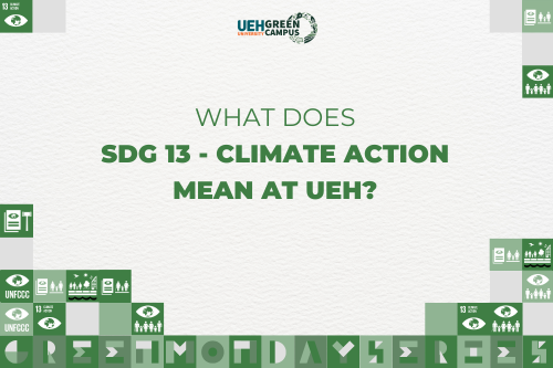 [Green Monday Series] What does SDG 13 - Climate Action mean at UEH?
