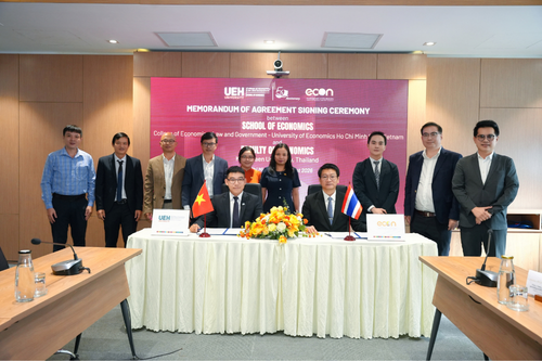 MOA Signing Ceremony Between the School of Economics UEH-CELG and the Faculty of Economics, Khon Kaen University (Thailand)