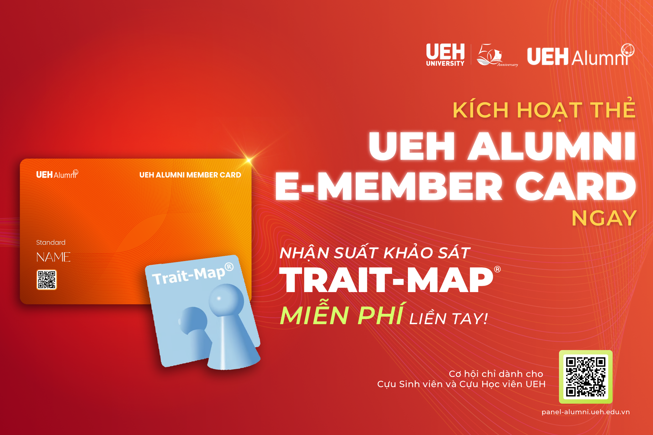 Activate the UEH Alumni E-Member Card – Receive a Free Trait-Map® Assessment for UEH Alumni