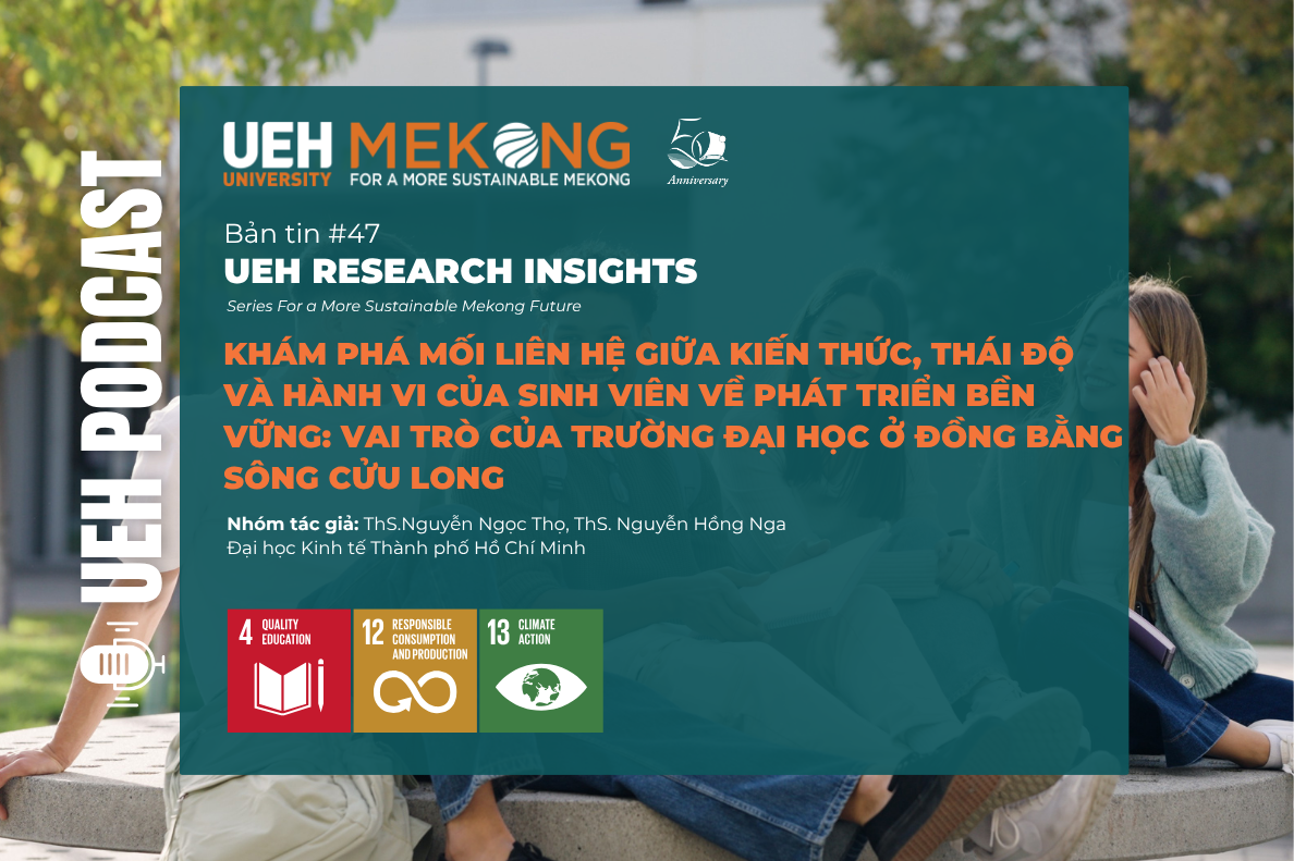 [Research Contribution] Khám phá mối liên hệ giữa kiến thức, thái độ và hành vi của sinh viên về phát triển bền vững: Vai trò của trường đại học ở Đồng bằng sông Cửu Long
