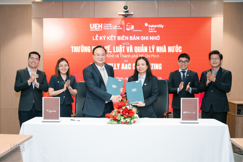 MOU and MOA Signing Ceremony between UEH-CELG, the School of Economics, and A&C Consulting Co., Ltd. (Baker Tilly A&C)